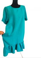 Lininė Suknelė / Stilingi Natūralaus Lino Drabužiai Moterims/ Elegantiškos Didelio Dydžio Suknelės / Plus Size Linen Dress / Lietuviškos Moteriškos Suknelės
