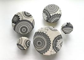 Lininiai indų dangteliai „Mandala“