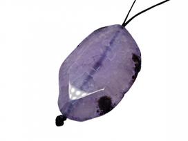 Agato pakabukas su virvele. Violetinis Agatas 0163