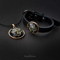 Komplektas „Gold Queen“ (Apyrankė+pakabukas)