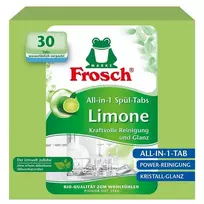 Tabletės indaplovėms citrinos kvapo FROSCH, 30 vnt.