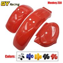 6 spalvų motociklo kėbulo rėmo kėbulo rėmo sparno komplektas purvasaugiai Honda Z50 Z50A Z50J Z50R Mini Trail Monkey Bike Front White