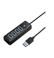 Orico USB Hub su 4x USB 3.0, 5Gbps, 0.15m (Juodas)