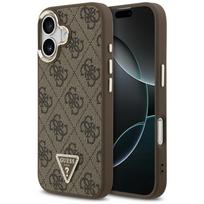 GUESS dėklas IPHONE 17, suderinamas su MagSafe GUHMP17SP4GTDGMW (4G PU su trikampio logotipu) aukso ruda