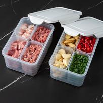 Refrigerator Meat Preservation Storage Box Food Grade Freezer Separate Frozen Meat Compartments for kitchen Organization Boxes balta