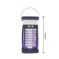 Nauja saulės energija veikianti uodų gaudyklė UV violetinės šviesos uodų gaudyklė lauko patalpų daugiafunkcinė uodų gaudyklė Black charging model-1pc