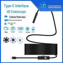 Atsparus vandeniui 3,5 m TYPE-C „Android“ endoskopas su 5,5/7 mm sraigtine galvute pramoniniam naudojimui 7mm/1m Soft Cable