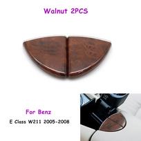W211 2005-2008 Automobilio centrinės konsolės dangtelio porankio užrakto skląstelio atleidimo mygtuko dangtelis Mercedes Benz E klasės E200 E350 2116804284 Ash-Wood 2 PCS