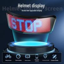 LED šalmo ekrano ekranas su programėlės valdymu: Individualizuojamas viso spalvoto vaizdo redagavimas mobiliajame įrenginyje motociklams ir dviračiams Helmet Display Screen