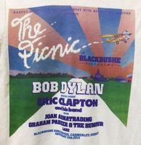 BOB DYLAN THE PICNIC AT BLACKBUSHE TOUR Marškinėliai Trumpomis Rankovėmis Balti S-5XL LI823 Unisex Marškinėliai S