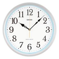 CASIO sieninis laikrodis radijo bangomis valdomas sidabrinis analoginis naktinis sekundinis rodyklės sustabdymas IQ-481J-8JF
