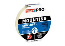Dvipusė juosta tesa® Mounting Universal, 66958, vidaus darbams, 19 x 5m.