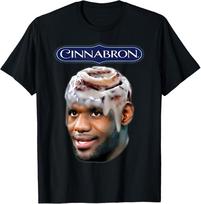 Cinnabron Juokingi Mėmės Marškinėliai Lebron Juokingi Marškinėliai Dovana Gerbėjui Visų Dydžių S-4XL Unisex Marškinėliai XXXL