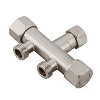 Kampinis vožtuvas su keramine galvute Balneo, modelis 3, nerūdijančio plieno (inox), 1/2 x 1/2 x 1/2"