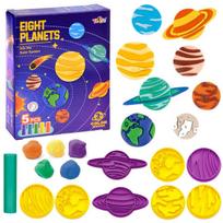Mokomasis plastilino PLANETS saulės sistemos formelių rinkinys