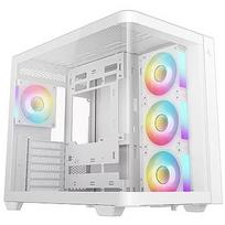 DeepCool CG530U 4F WH, Tempered Glass, White R-CG530U-WHAGA4-G