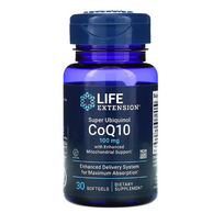Life Extension Super Ubiquinol CoQ10 with Enhanced Mitochondrial Support 100 mg 30 softgels