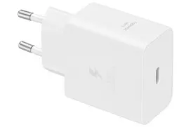 „Samsung greitojo įkrovimo įrenginys 45 W galios su 5 A kabeliu EP-T4511 White“