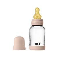 Buteliukas stiklinis Bibs Slow Flow, Blush 120ml