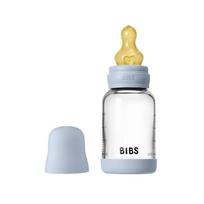 Buteliukas stiklinis Bibs Slow Flow, Baby Blue 120ml
