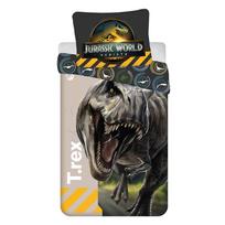 Iš medvilnės viengulė vaikiška patalynė 140x200 cm Jurassic World "T-Rex" – Jerry Fabrics