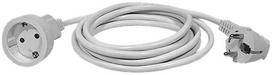 Emos 1-vietis ilgintuvas su įžeminimu 5m/3x1.5mm baltas