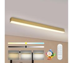 Brilagi - dimeriuojamas LED lubinis šviestuvas SLEEKLINE LED/40W/230V Wi‑Fi Tuya auksinis + nuotolinio valdymo pultas