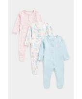 MOTHERCARE šliaužtinukas ilgomis rankovėmis, FE111 3vnt.,