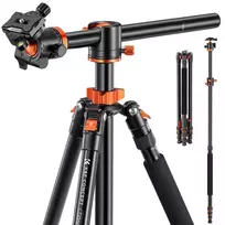 K&F Concept K&F 2.4m Overhead Camera Tripod Transverse Center Column 10kg Load with Detachable Monopod KF09.086V2