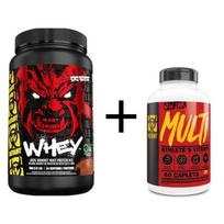 MUTANT Whey 908g + MUTANT Multi 60 kaps. RINKINYS Braškių kremas