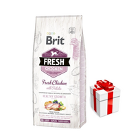 Brit Fresh Chicken & Potato Puppy Healthy Growth 12kg + Staigmena Šunui