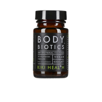 KIKI Health BODY BIOTICS bioaktyvūs probiotikai su prebiotikais, 30 vegkapsulių