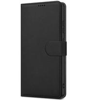 Juodas atverčiamas dėklas Samsung Galaxy S26 Plus telefonui "Fancy Wallet"