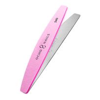 Pusmėnulio formos nagų dildė metaliniu pagrindu + poliruokliai Ocho Nails 240 (10vnt.)