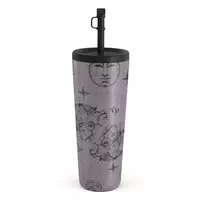 Kelioninis puodelis Burga Capricorn - Travel Mug, 700 ml / Straw / Purple