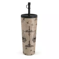 Kelioninis puodelis Burga Libra - Travel Mug, 700 ml / Straw / Beige