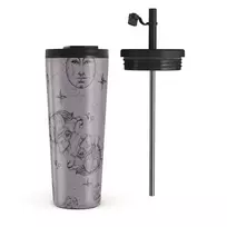 Kelioninis puodelis Burga Capricorn - Travel Mug, 700 ml / Flap & Straw Set / Purple