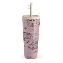 Kelioninis puodelis Burga Capricorn - Travel Mug, 700 ml / Straw / Pink