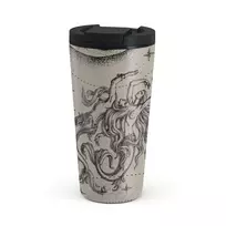 Kelioninis puodelis Burga Virgo - Travel Mug, 500 ml / Flap / Nude