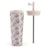 Kelioninis puodelis Burga Alice - Travel Mug, 700 ml / Flap & Straw Set