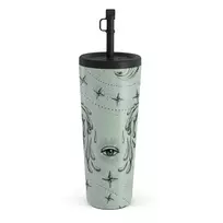 Kelioninis puodelis Burga Aquarius - Travel Mug, 700 ml / Straw / Turquoise