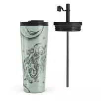 Kelioninis puodelis Burga Virgo - Travel Mug, 700 ml / Flap & Straw Set / Turquoise