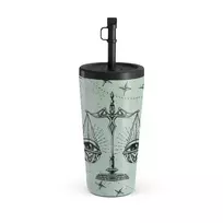 Kelioninis puodelis Burga Libra - Travel Mug, 500 ml / Straw / Turquoise