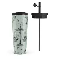 Kelioninis puodelis Burga Libra - Travel Mug, 700 ml / Flap & Straw Set / Turquoise