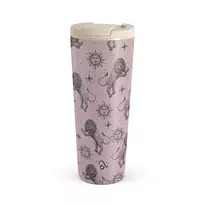 Kelioninis puodelis Burga Leo - Travel Mug, 700 ml / Flap / Pink