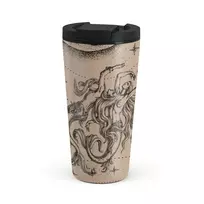 Kelioninis puodelis Burga Virgo - Travel Mug, 500 ml / Flap / Beige