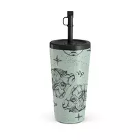 Kelioninis puodelis Burga Capricorn - Travel Mug, 500 ml / Straw / Turquoise