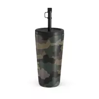 Kelioninis puodelis Burga Tropical Green Camo - Travel Mug, 500 ml / Straw