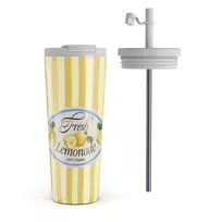 Kelioninis puodelis Burga Frizzante - Kelioninis puodelis, 700 ml / Dangtelis ir šiaudelis