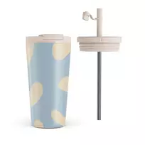 Kelioninis puodelis Burga Flow - Travel Mug, 500 ml / Flap & Straw Set